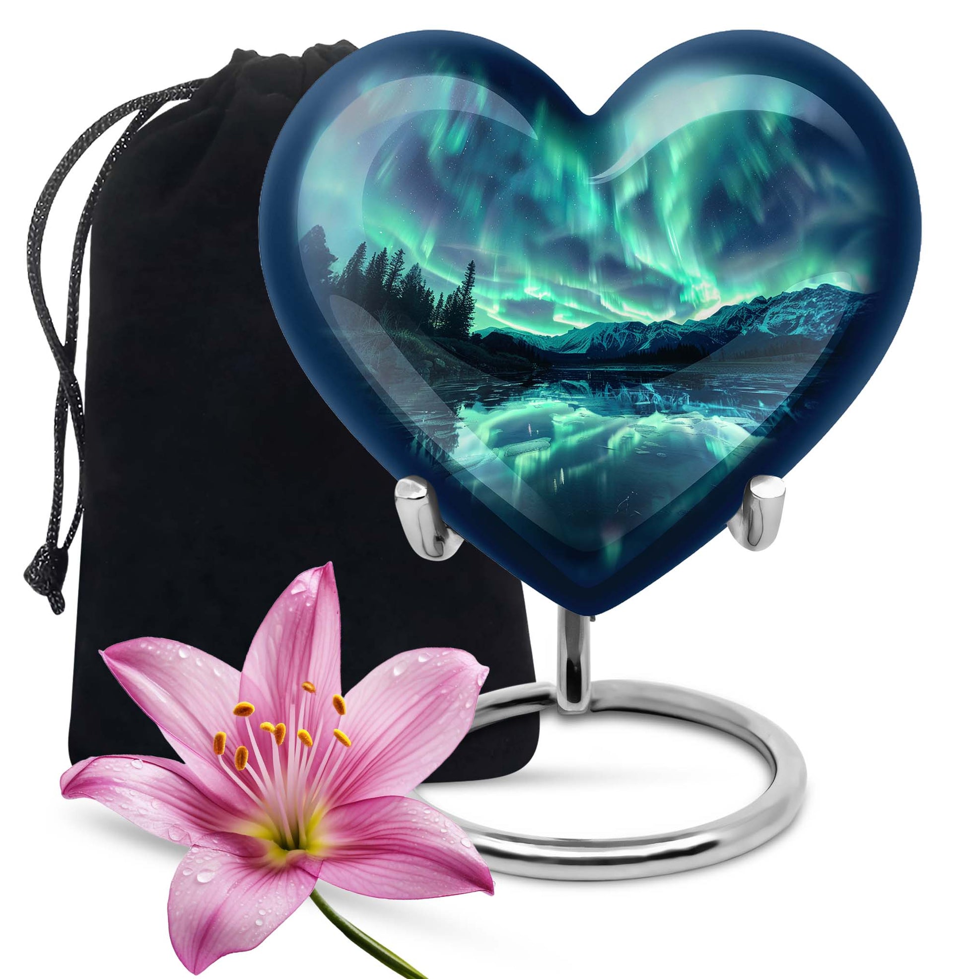 Emblematic Cardinal Bird Memorial Urn For Ashes