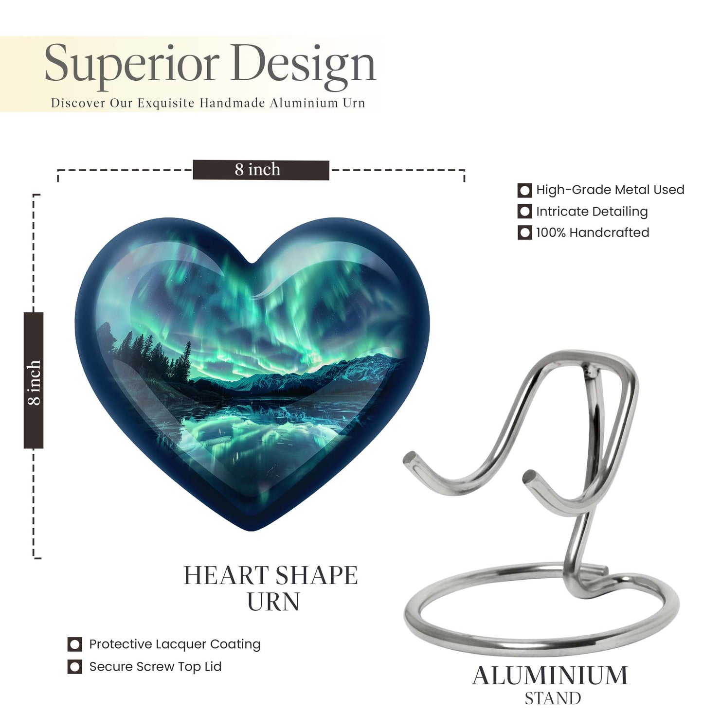 AURORA Borealis cremation urn for dad
