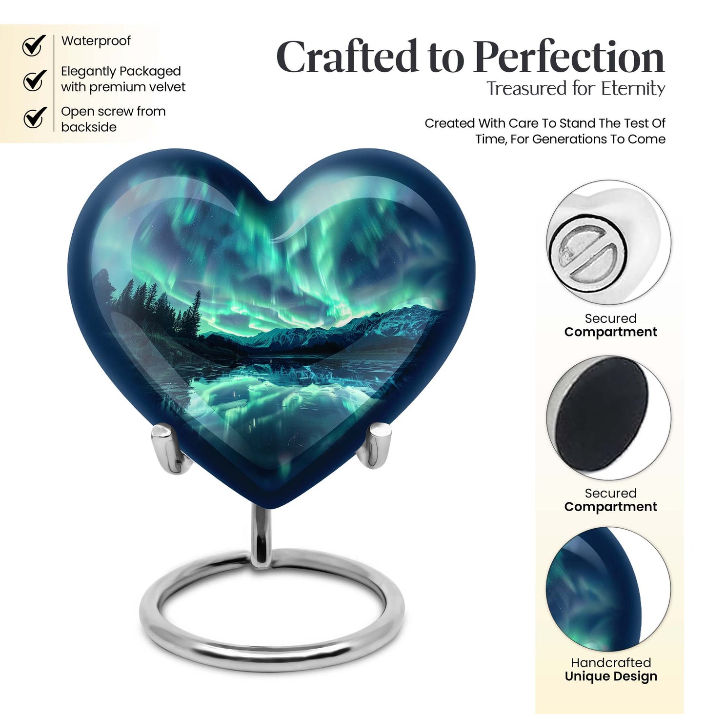AURORA Borealis cremation urn for dad