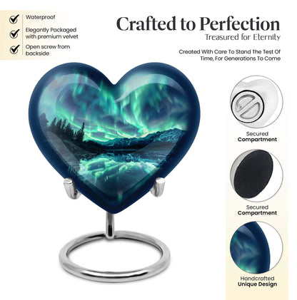 AURORA Borealis cremation urn for dad