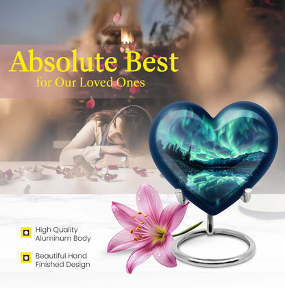 AURORA Borealis cremation urn for dad