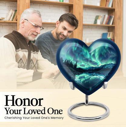 AURORA Borealis cremation urn for dad