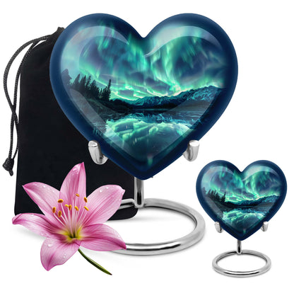 AURORA Borealis cremation urn for dad