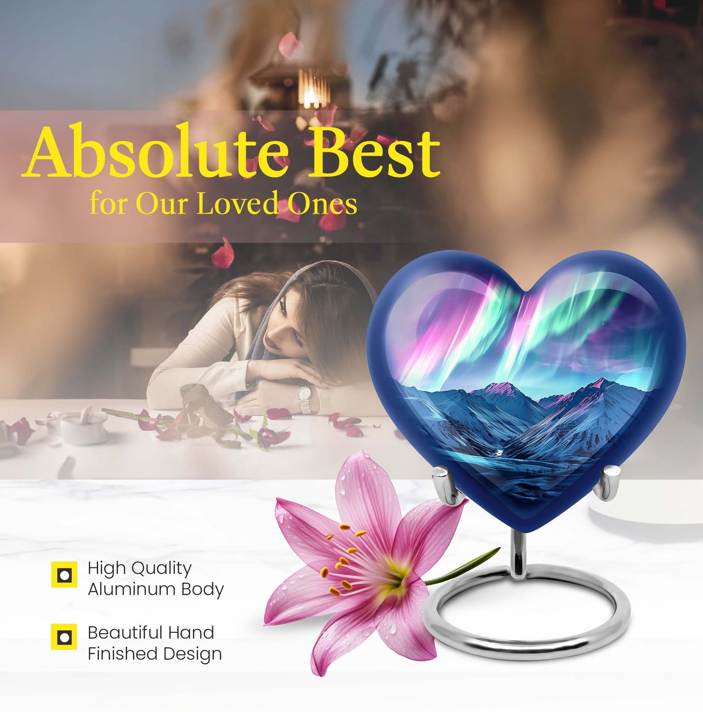 AURORA Heart Urn