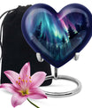 AURORA 10-inch heart-shaped urn for human 