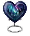 AURORA 10-inch heart-shaped urn for human 