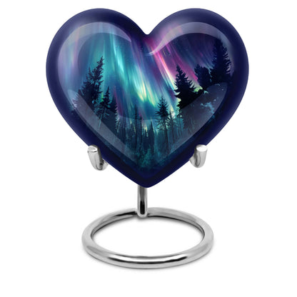 AURORA 10-inch heart-shaped urn for human 