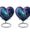 AURORA 10-inch heart-shaped urn for human 