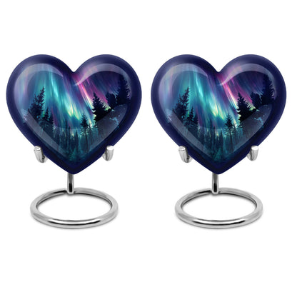 AURORA 10-inch heart-shaped urn for human 