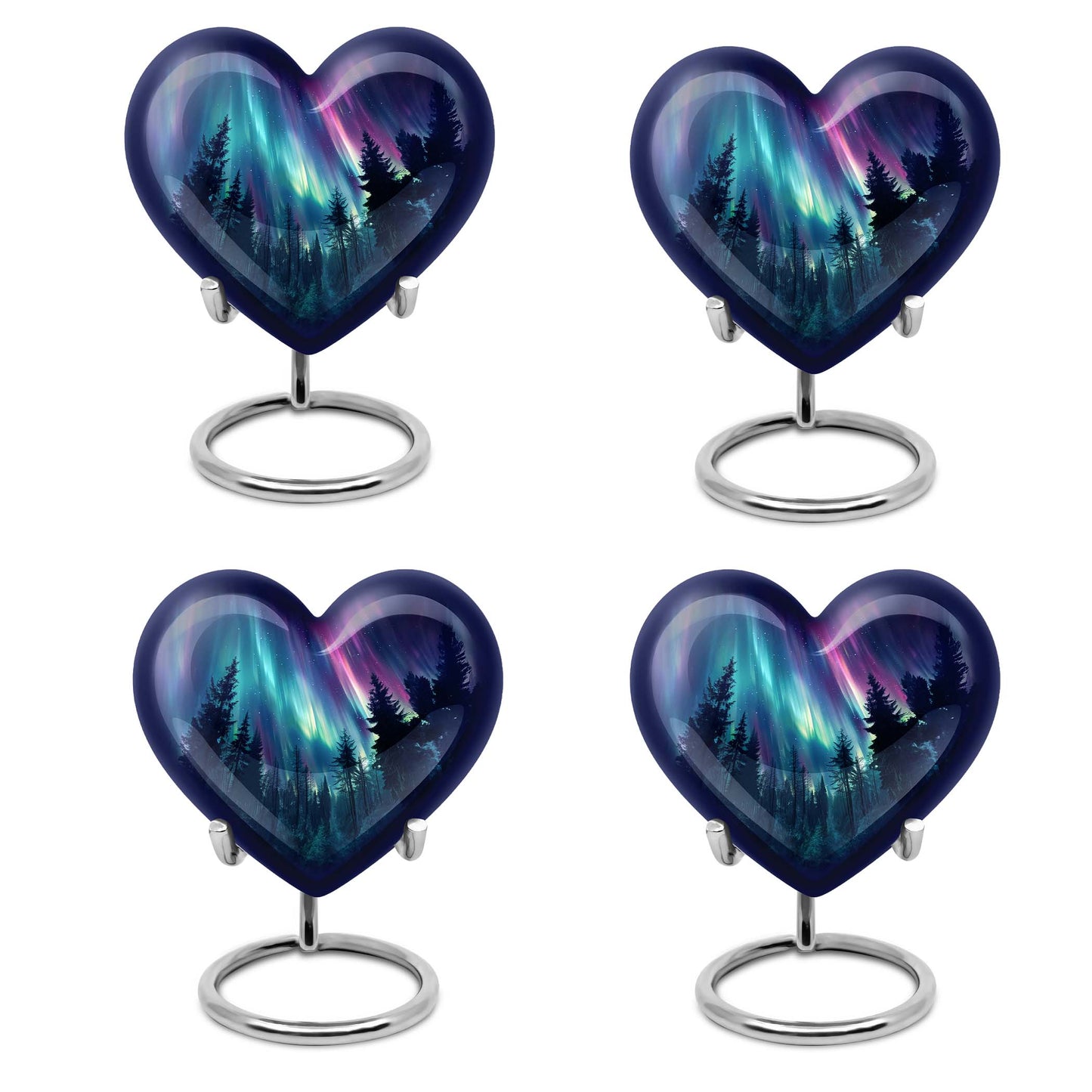 AURORA 10-inch heart-shaped urn for human 