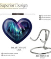 AURORA 10-inch heart-shaped urn for human 