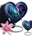 AURORA 10-inch heart-shaped urn for human 