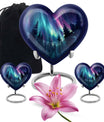 AURORA 10-inch heart-shaped urn for human 