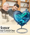 10-inch AURORA urn, heart-designed memorial medium 