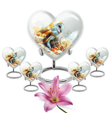 10 inch large Urn with 4 Keepsake 3 Inch Urns