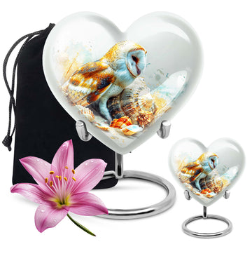 10 inch large Urn with 1 Keepsake 3 Inch Urn