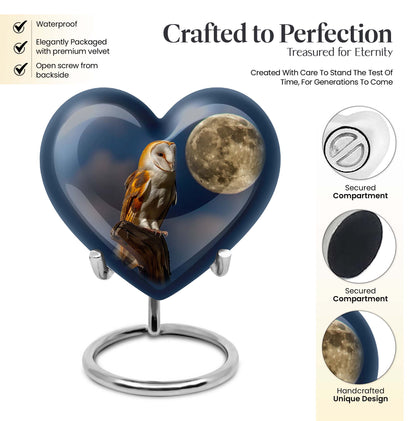 barn owl urn for cremation, 