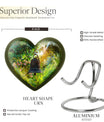 heart designed memorial bell urn