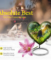 heart designed memorial bell urn
