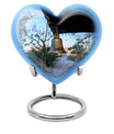 heart-shaped bell urn