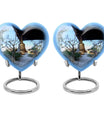 heart-shaped bell urn