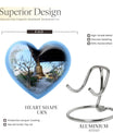 heart-shaped bell urn