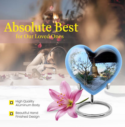 heart-shaped bell urn