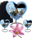 heart-shaped bell urn