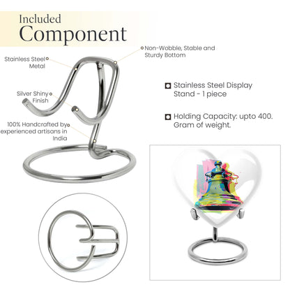 Abstract designed 10-inch bell urn heart urn 