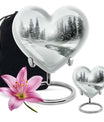 Heart-shaped Mountain Winter Urn