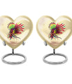 10-inch abstract heart urn for human ashes