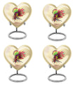 10-inch abstract heart urn for human ashes