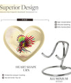 10-inch abstract heart urn for human ashes