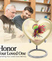 10-inch abstract heart urn for human ashes