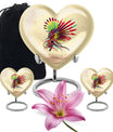 10-inch abstract heart urn for human ashes