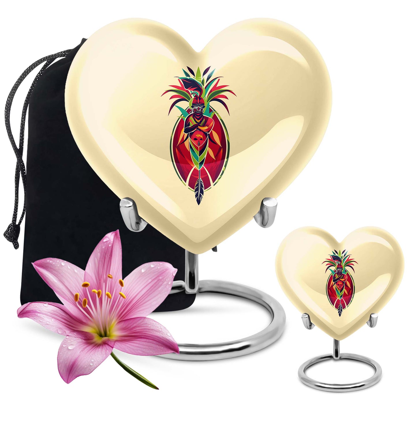 Heart-shaped Native American urn
