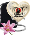  Heart-shaped Native American Urn for memorial ashes 