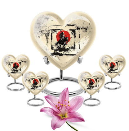  Heart-shaped Native American Urn for memorial ashes 