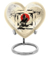  Heart-shaped Native American Urn for memorial ashes 