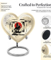 Heart-shaped Native American Urn for memorial ashes 