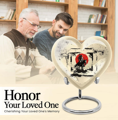  Heart-shaped Native American Urn for memorial ashes 