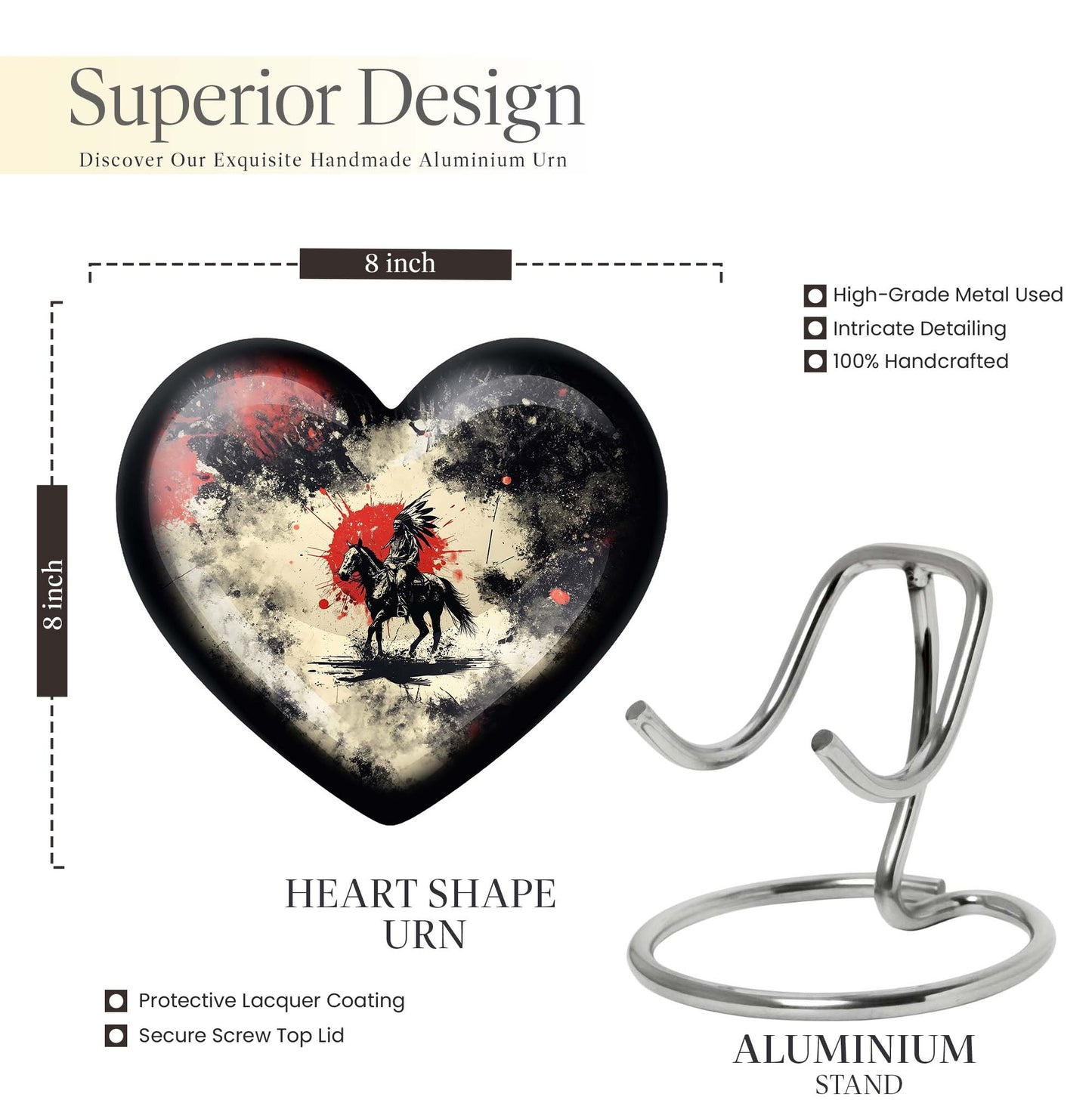 Heart-shaped native American urn