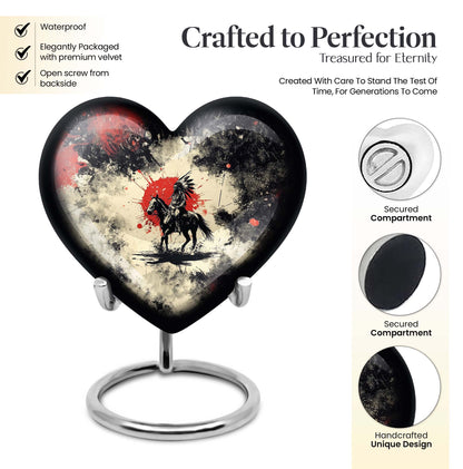 Heart-shaped native American urn