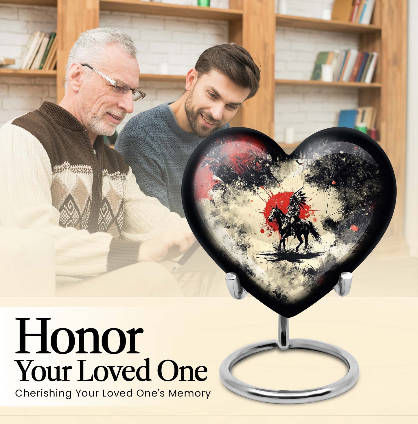 Heart-shaped native American urn