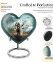 native american heart-shaped urn
