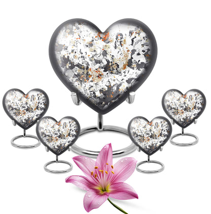 PAWS Large Heart cremation urn