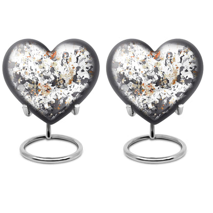 PAWS Large Heart cremation urn