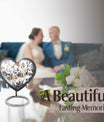 PAWS Large Heart cremation urn