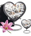 PAWS Large Heart cremation urn