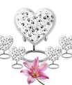 Heart-shaped PAWS Urn
